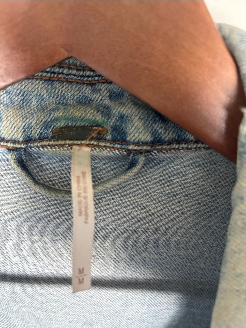 Free People Heritage Jean jacket size M - Picture 4 of 6